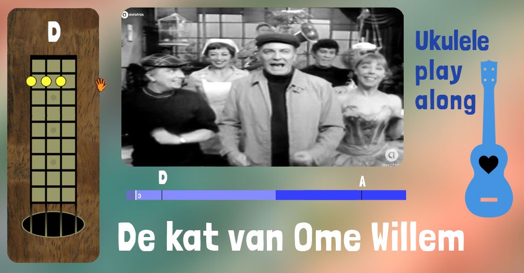 Ukulele Play Along-Kinderliedje van de Dag-De Kat Van Ome Willem